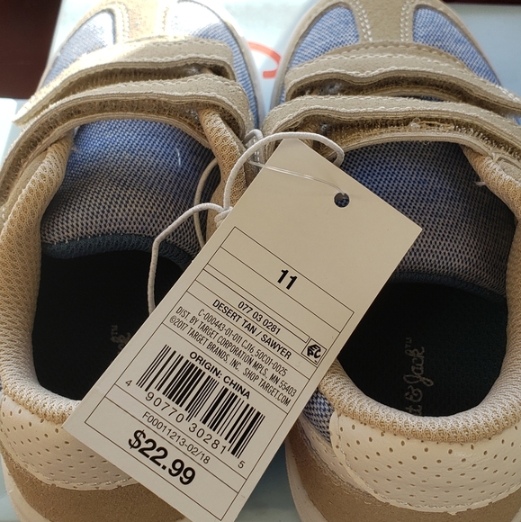 Cat /& Jack Toddler Boys/' Walking Shoes Sawyer Desert Tan Sneakers Casual Sz 7